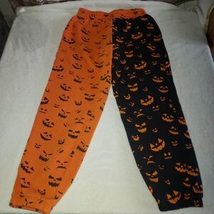 Forever 21 Orange and Black Halloween Pajama Pants